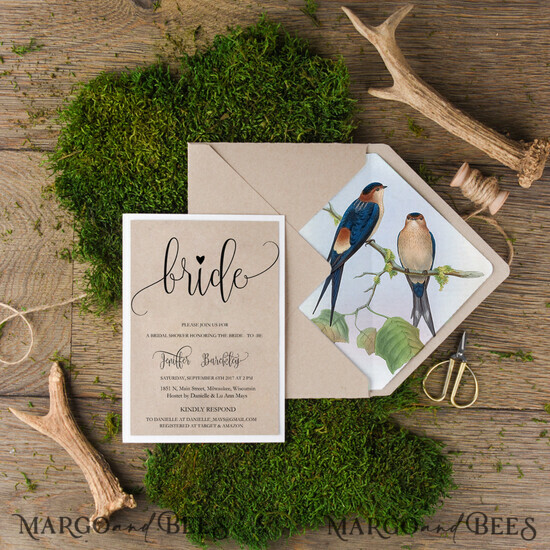 BRIDAL SHOWER INVITATIONS watercolor blossom 01/br/BS