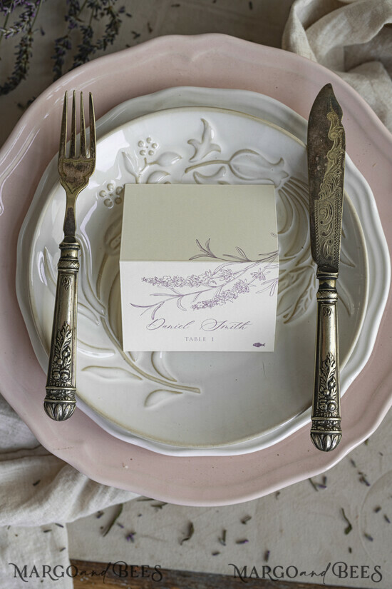 PLACE CARDS / TABLE CARDS Romantic Boho/ Botanical/ Floral Embossed Floral Wedding Place Cards, Personalized Wedding Name Cards, Luxury White Escort Cards, Elegant Reception Table Decor 02/lv/w