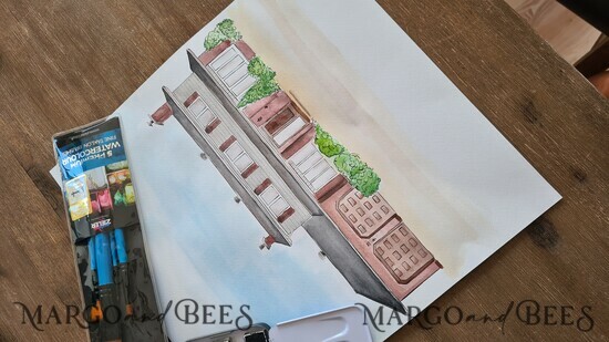 Custom Orders Other custom house illustration with shipping to canada 01/illustr/sketch