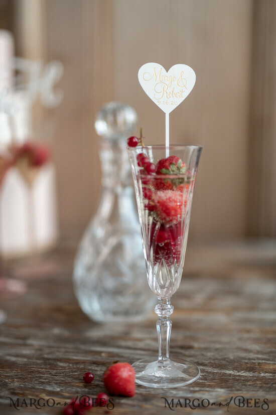 CAKE TOPPER drink toppers wedding cake topper, drink labels 10/acrylo/ST