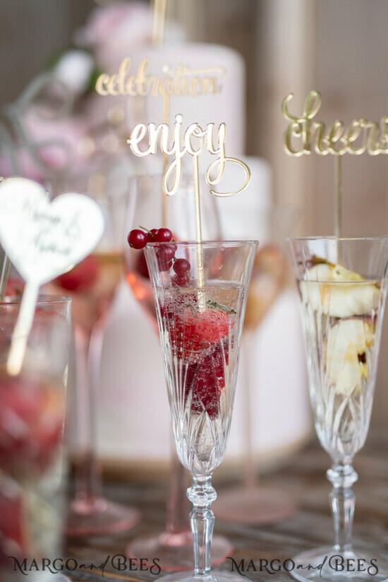 CAKE TOPPER drink toppers wedding cake topper, drink toppers 3/acrylo/ST