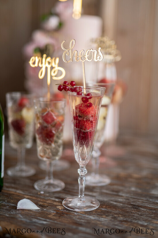 CAKE TOPPER drink toppers cake topper, drink labels 8/acrylo/ST