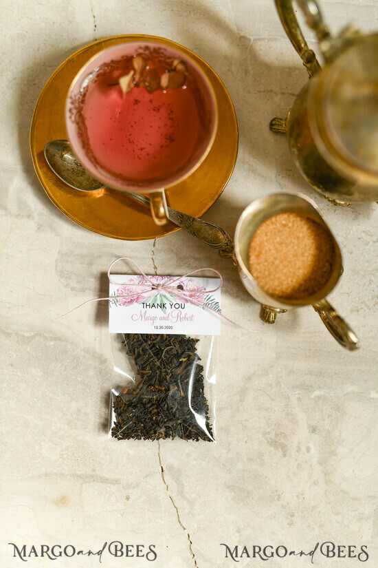 HOCHZEITSGESCHENKE Hochzeitsgeschenk Tee Beutel Hochzeitsgeschenkideen, personalisierte Tee- / Kaffeetüten 15/TEA/TE