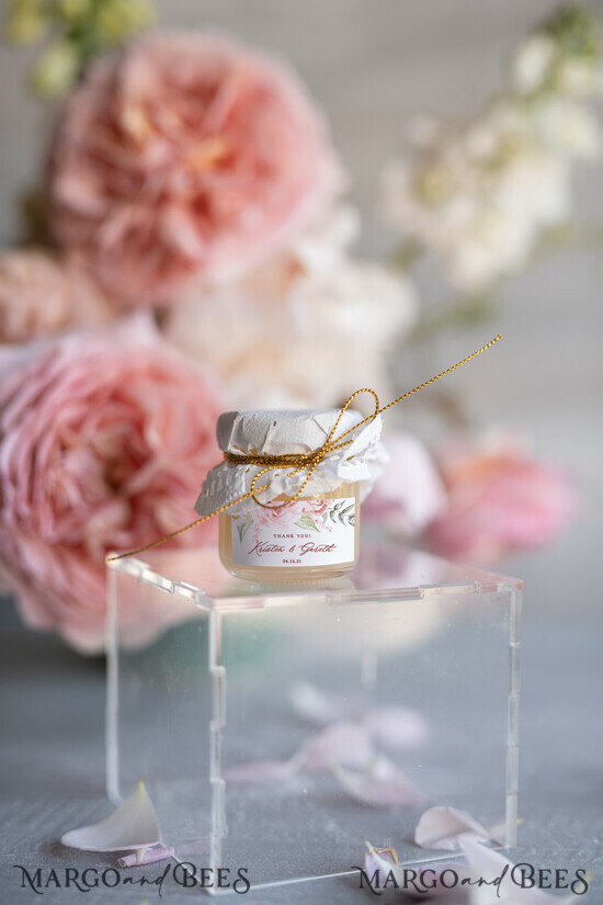 WEDDING FAVORS Wedding Favors Honey Jars Wedding Favor gifts, personalized honey jars 200/ROSEKAL/MD