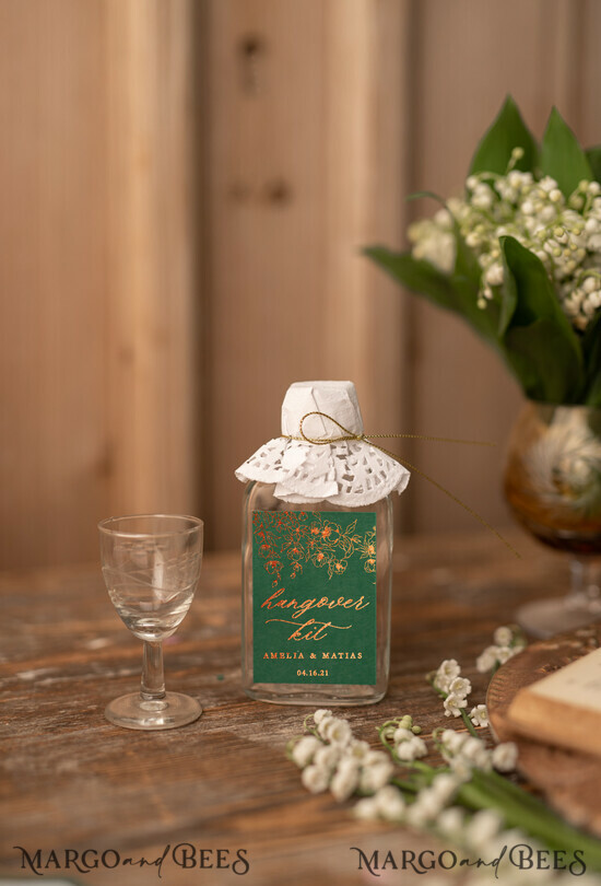 WEDDING FAVORS wedding hangover kits Wedding Thank You favors, personalized hangover kits 40/kit/but