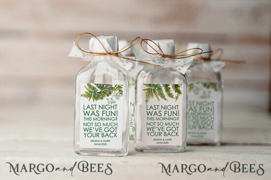WEDDING FAVORS wedding hangover kits guests favor ideas, hangover kit i regret nothing 16/kit/but