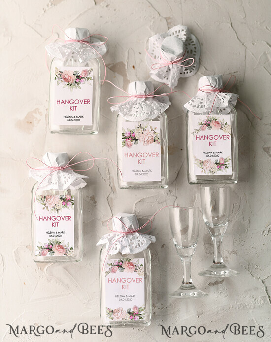 WEDDING FAVORS wedding hangover kits Wedding Favor gifts, hangover kit for day after 21/kit/but