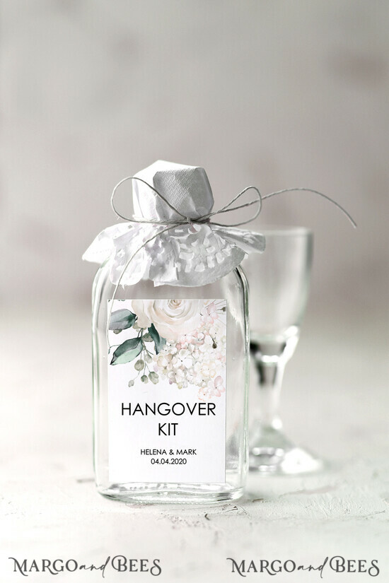 WEDDING FAVORS wedding hangover kits guests favor ideas, bottles for hangover kit 21/kit/but