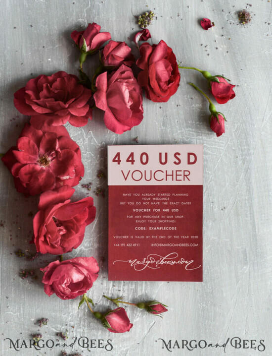 VOUCHERS VOUCHER   Special gift voucher for wedding invitations and wedding accessories 440/voucher/z