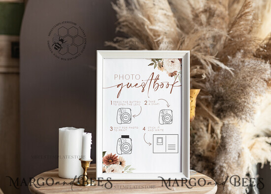 TEMPLETT wedding signs  10/boho/instax