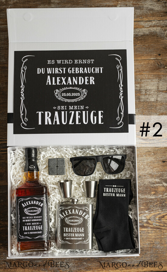 BRIDESMAID/BEST MAN BOX Trauzeuge Fragen Geschenkbox Trauzeuge Fragen Geschenkbox Willst du meinTrauzeuge sein 02/tr/debox