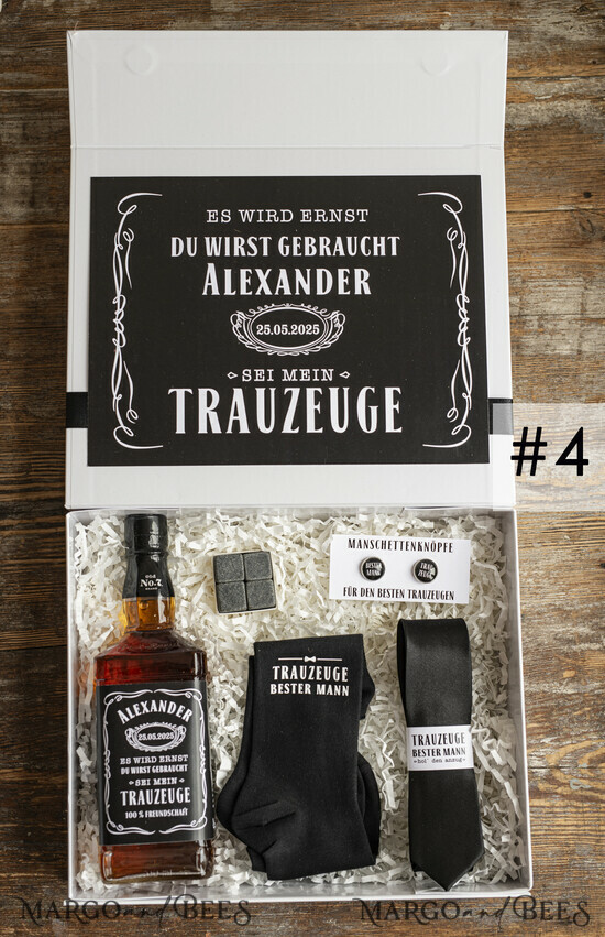 BRIDESMAID/BEST MAN BOX Trauzeuge Fragen Geschenkbox Trauzeuge Fragen Geschenkbox Willst du meinTrauzeuge sein 04/tr/debox