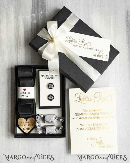 geschenk für die Eltern Papa, willst du mich zum Altar führen Manschettenknöpfe Vater der Braut 03/SpM/Bmde