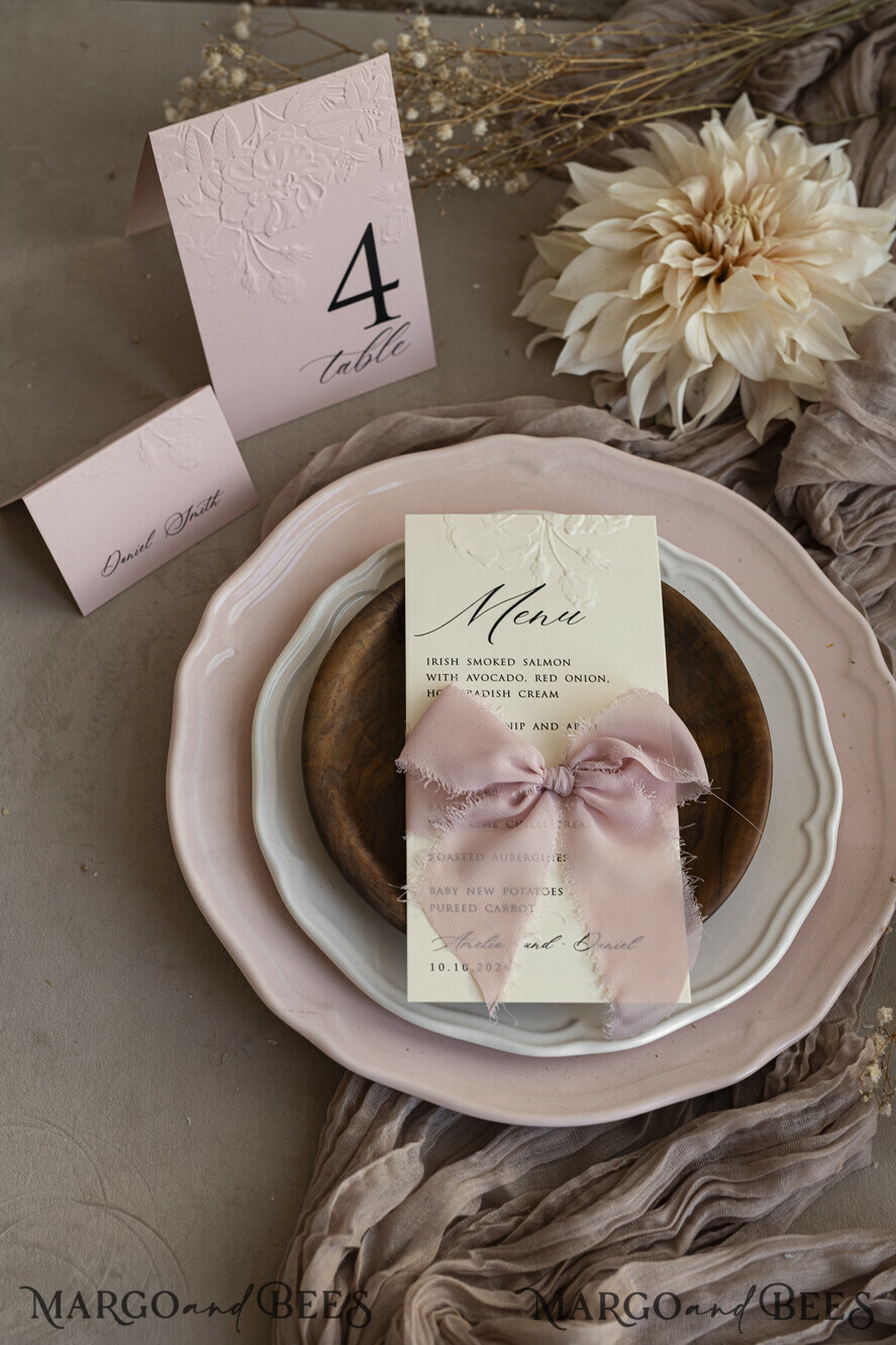 TABLE DECOR SIGNS romantic Romantic Dusty Blue Wedding Table Number With Stand, Simple Handmade Modern Floral Table Number, Minimalistic Elegant Stationery Table Décor With Flowers       