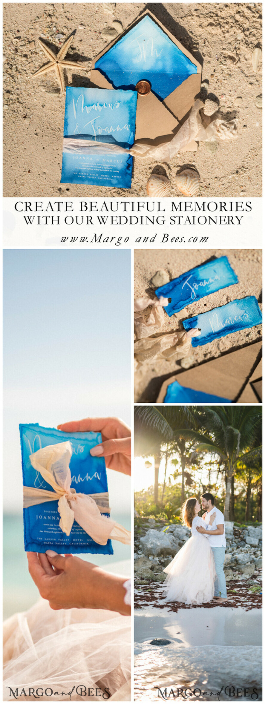 PLATZKARTEN / TISCHKARTEN  
 Boho Eleganz Bold Linie Zarte blaue Hochzeitsplatzkarten, Aquarell-Design Namensschilder mit Band, einzigartige Hochzeitsstationery, Strandhochzeit Platzkarten, dekedged benutzerdefinierte Begleitkarten.