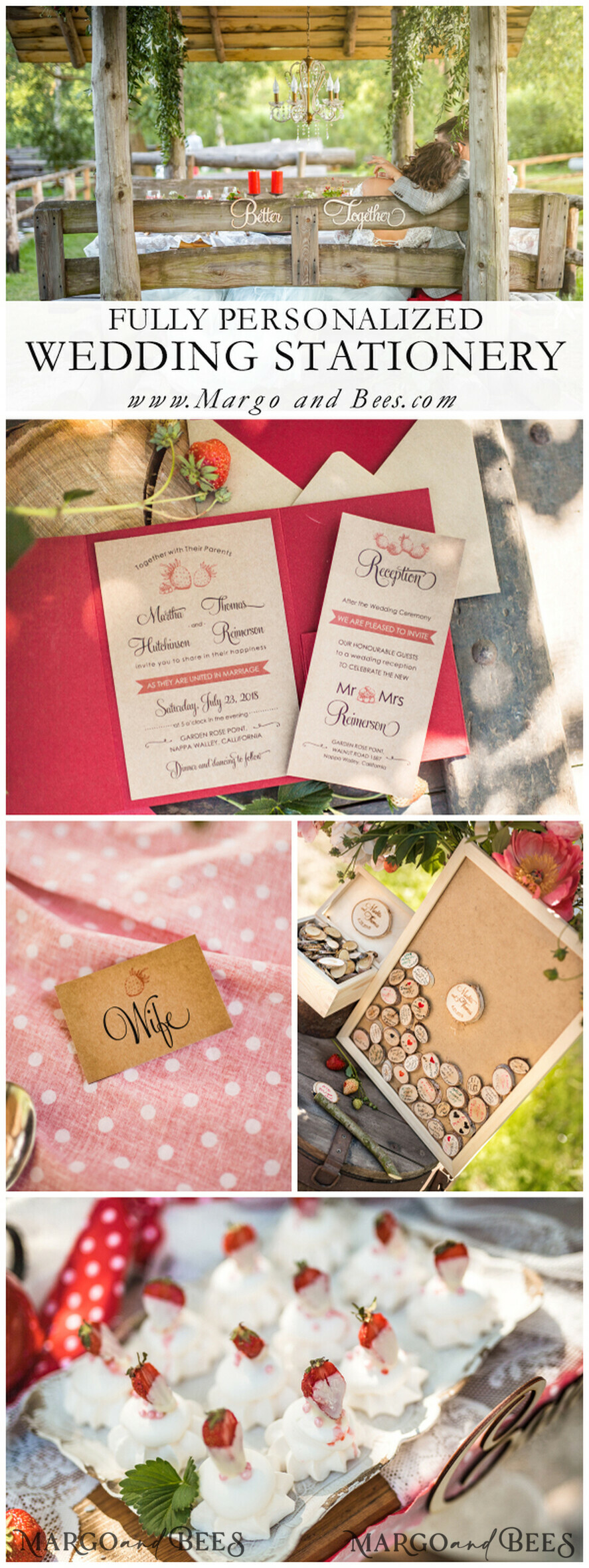 PLATZKARTEN / TISCHKARTEN  
 Rustikale Eco-Hochzeitsplatzkarten Minimalistische Eco Hochzeitsplatzkarten, Rustikale Eco braune Escortkarten, Erdbeer Hochzeitsnamensschilder, Einzigartige Hochzeitsstationery, Individuelle Text Hochzeitsplatzkarten