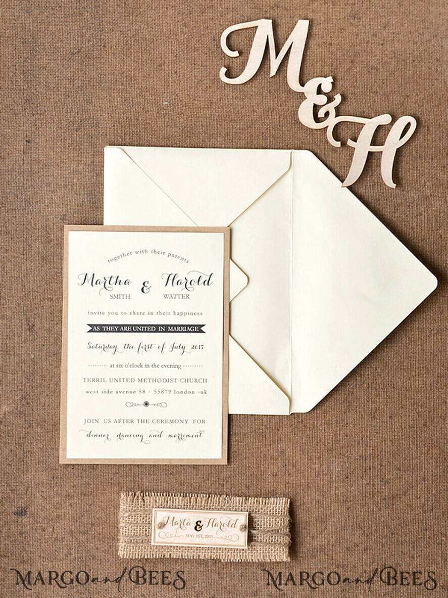 WEDDING INVITATIONS forest / Mountains / woodland theme woodland stationery