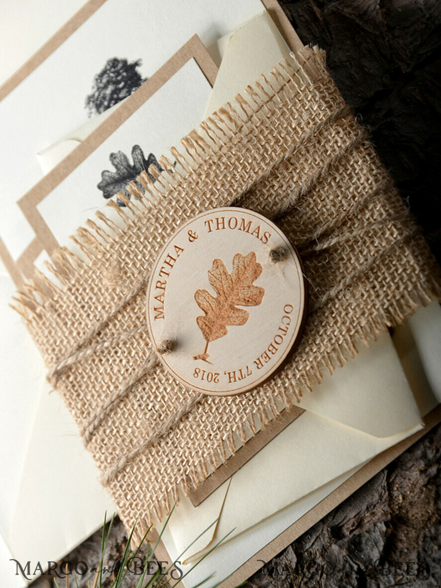 HOCHZEITS EINLADUNGEN Wald / Berge / Waldlandschaft Thema Waldstationery