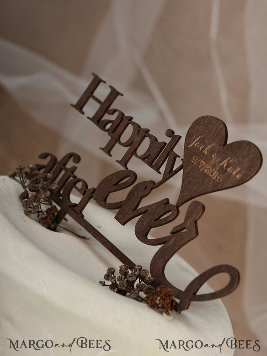 CAKE TOPPER RUSTIC cake topper, wooden
