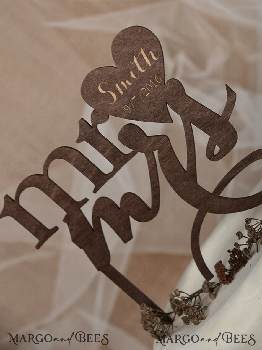 CAKE TOPPER RUSTIC topper, wooden