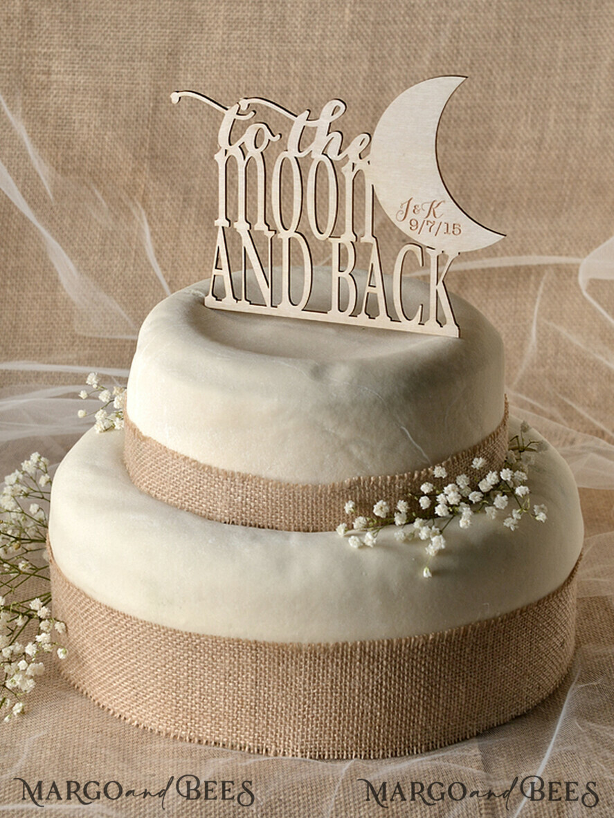 TORTENDEKORATION  
 RUSTIKAL  
 Hochzeitstorte Topper, vintage
