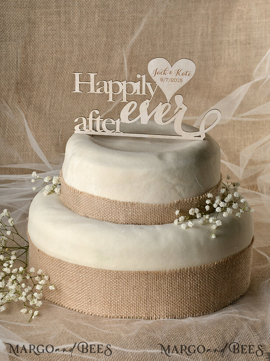 TORTENDEKORATION  
 RUSTIKAL  
 Hochzeitstorte Topper, vintage