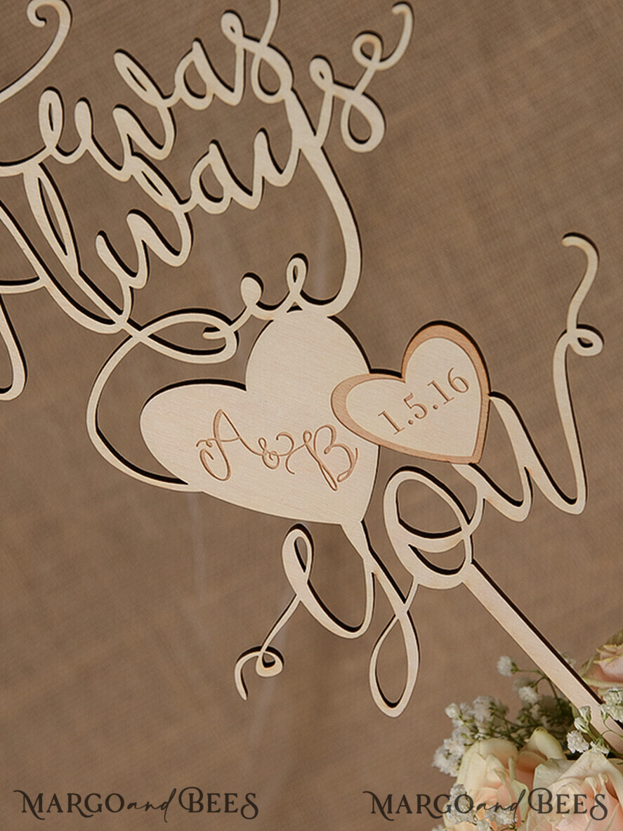 CAKE TOPPER RUSTIC topper, rustic