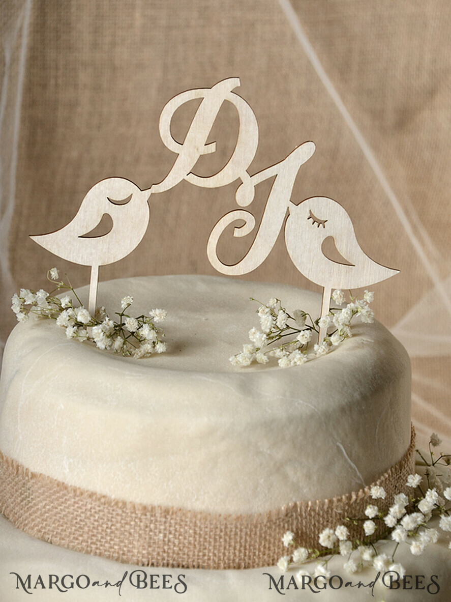 CAKE TOPPER RUSTIC wedding cake topper, rustic