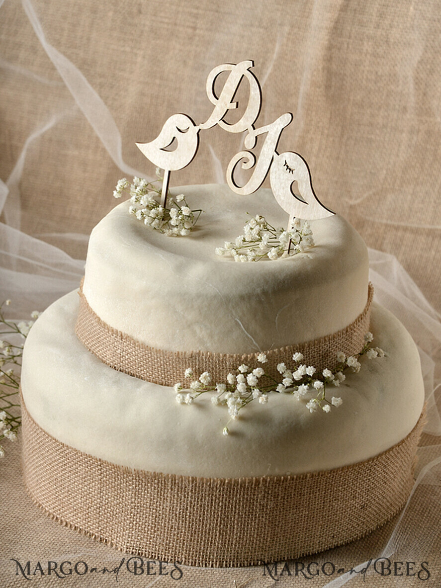 CAKE TOPPER RUSTIC wedding cake topper, rustic