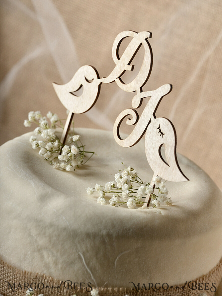 CAKE TOPPER RUSTIC wedding cake topper, rustic
