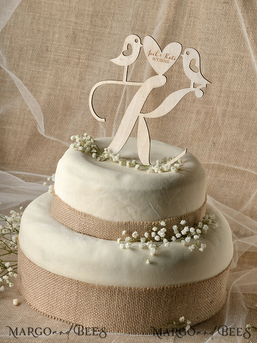 CAKE TOPPER RUSTIC topper, vintage