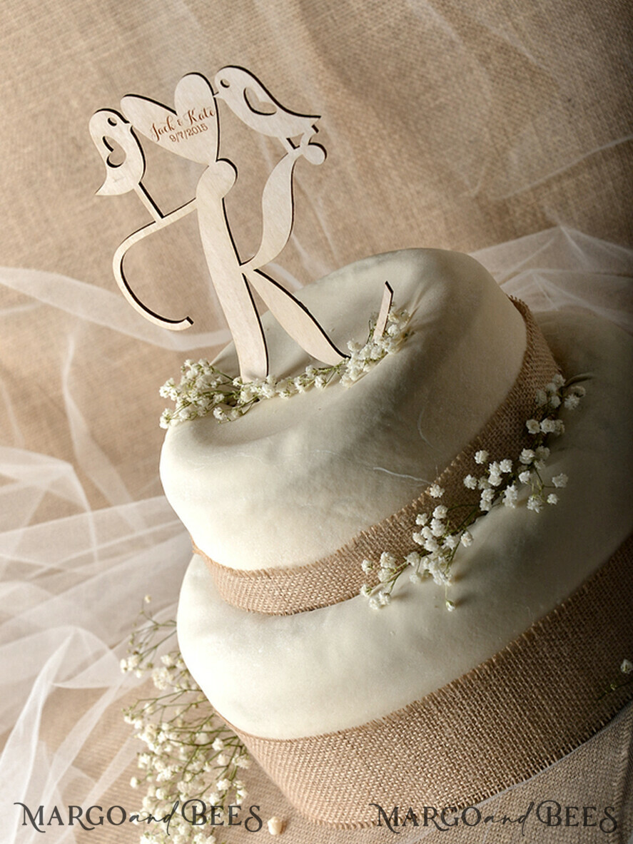 CAKE TOPPER RUSTIC topper, vintage