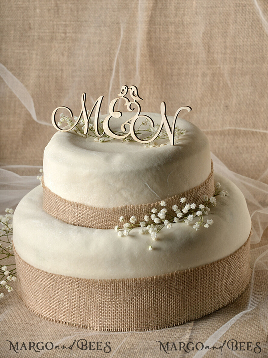 TORTENDEKORATION  
 RUSTIKAL  
 Hochzeitstortendekoration, rustikal