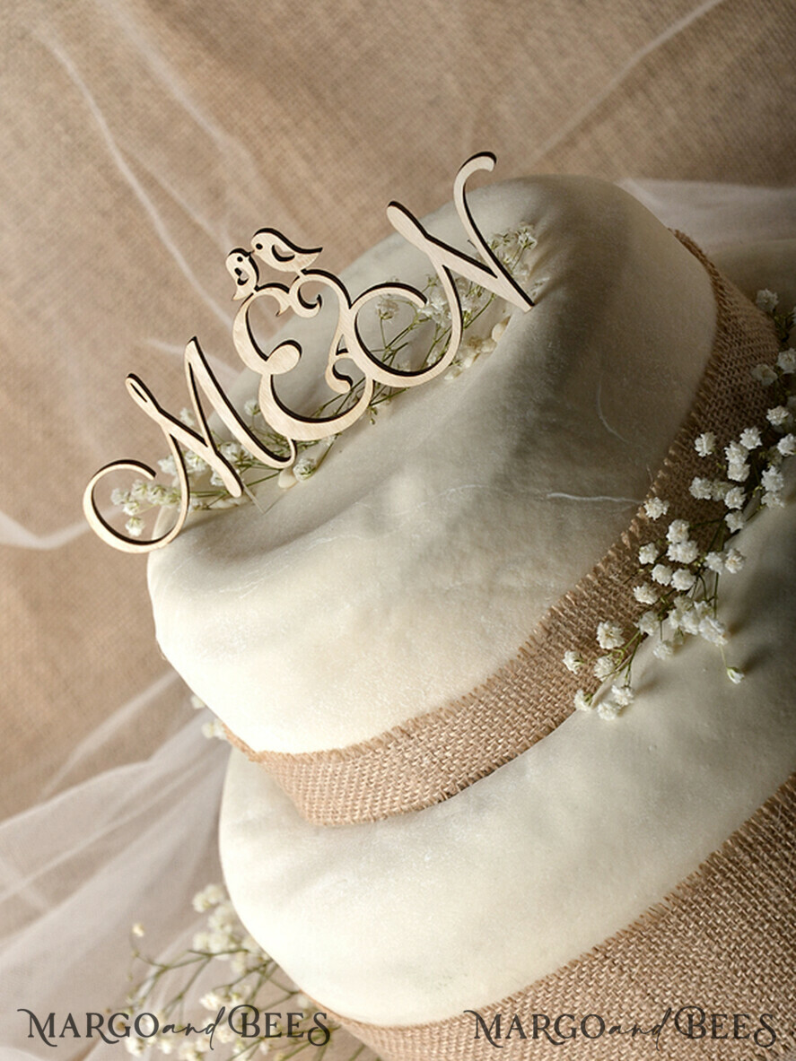 TORTENDEKORATION  
 RUSTIKAL  
 Hochzeitstortendekoration, rustikal