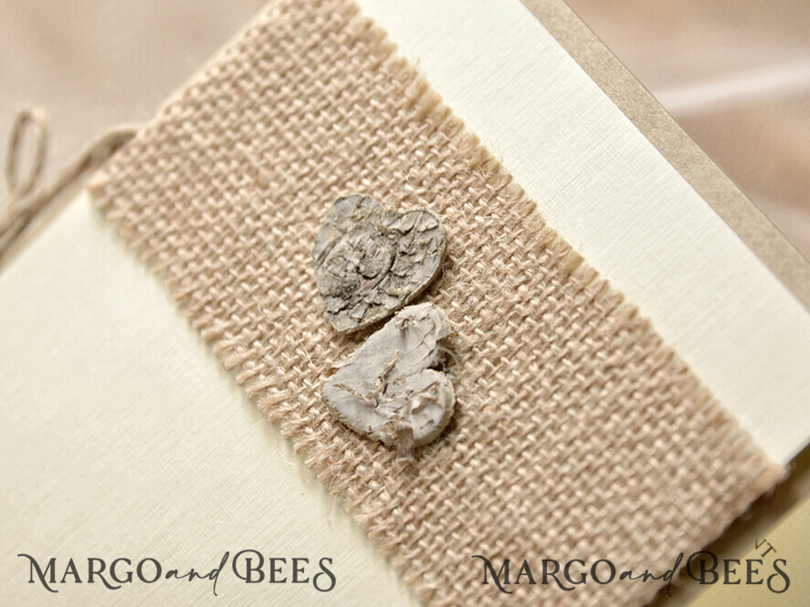 MENU & PROGRAMS rustic Ecru Rustic Wedding Program with Wooden hearts, Barn Wedding Program, Eco Romantic Personalized Cards with Twine, Simple Rustic Lace Wedding Program, Elegant Booklet Rustic Wedding Cards