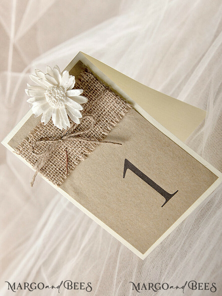 MENU & PROGRAMS rustic Rustic Wedding Program with Burlap, Barn Wedding Program, Eco Romantic Personalized Cards with Twine, Simple Flower Rustic Wedding Program, Elegant Booklet Brown Wedding Cards
