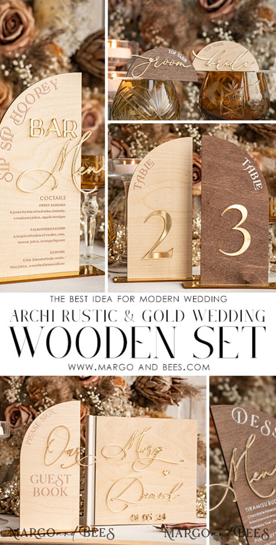TABLE DECOR SIGNS Wood Eco Rustic Table numbers Rustic Wood and Golden Top Table Mr Mrs signs with stand, Country Barn Top Table Sign, Wood & Golden Top Table Mr Mrs signs, Country Barn Wedding Table Decor Centerpieces