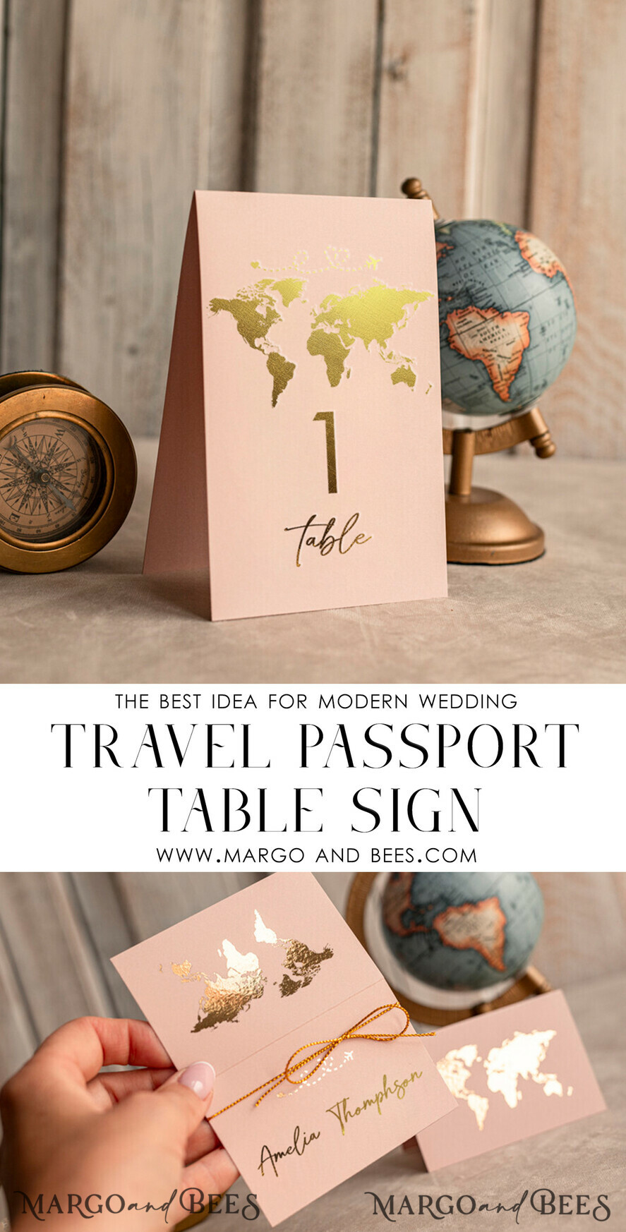 PLACE CARDS / TABLE CARDS Beach/marine/ Destionation Wedding Theme Travel Passport Gold Foil Wedding Place Cards, Wedding Escort Card, Elegant Destination place cards, Personalized wedding decoration