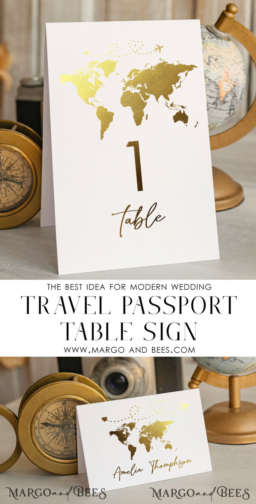 PLACE CARDS / TABLE CARDS Beach/marine/ Destionation Wedding Theme Travel Passport Gold Foil Wedding Place Cards, Wedding Escort Card, Elegant Destination place cards, Personalized wedding decoration