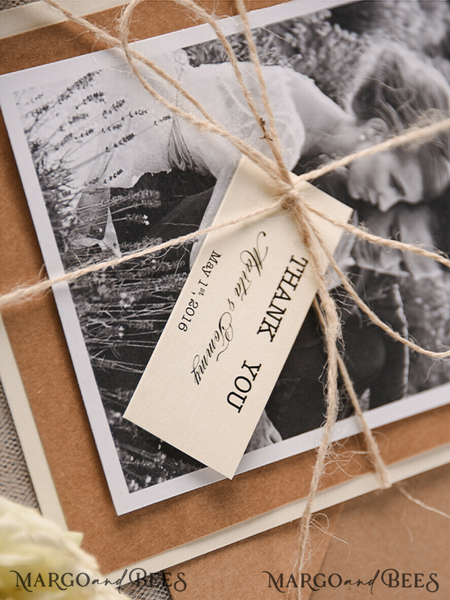THANK YOU CARDS rustic Handmade thank you cards   