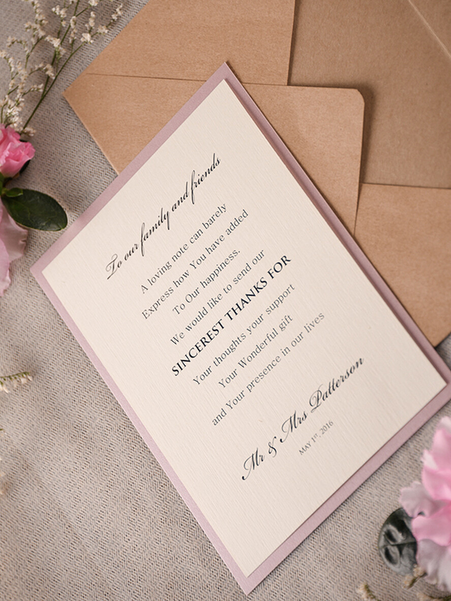 THANK YOU CARDS rustic 