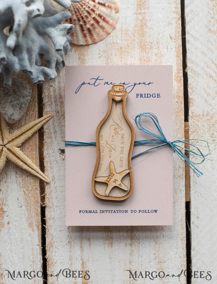 SAVE THE DATES beach travel magnets Personalised Beach Save the Date Magnets and Card, Travel  Dusty Blue Wedding Save The Dates , Wedding Destination Save The Date Cards