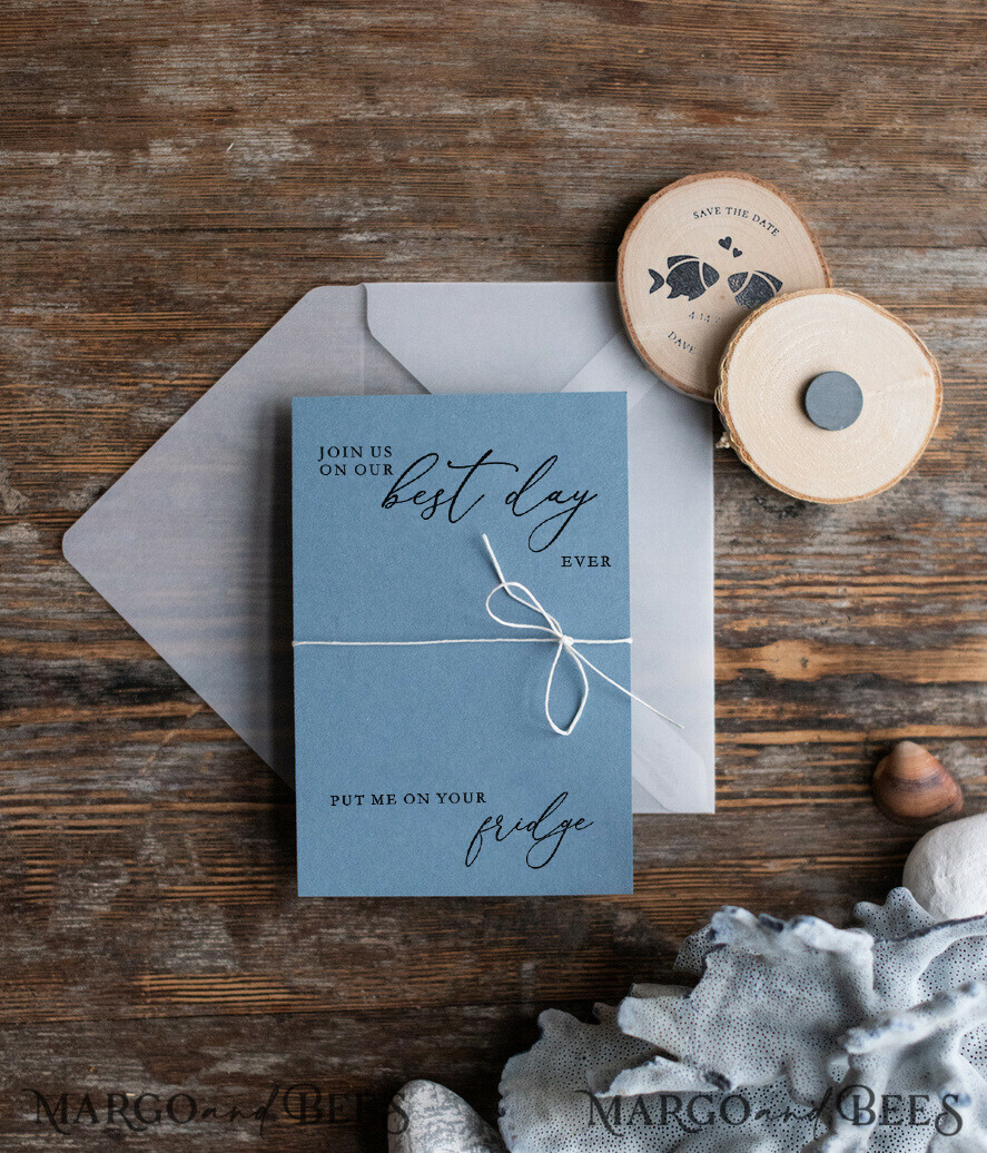 SAVE THE DATES beach travel magnets Personalised Beach Save the Date Magnets and Card, Travel Fishing Wedding Save The Dates , Wedding Destination Save The Date Cards