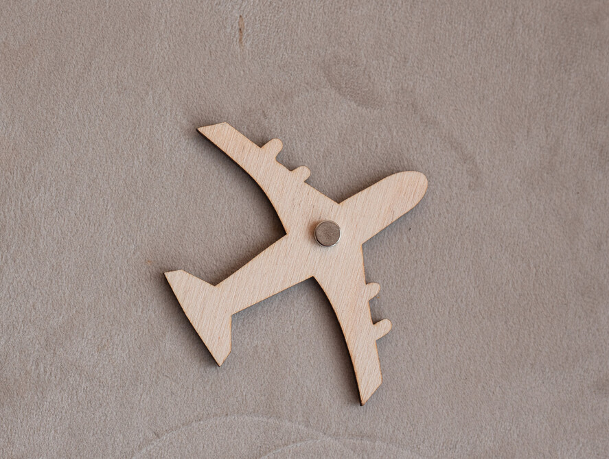 SAVE THE DATES beach travel magnets Terracotta  Wooden airplane magnet Save The Date Cards  boardingpass travel airplane save the dates destination wedding magnets