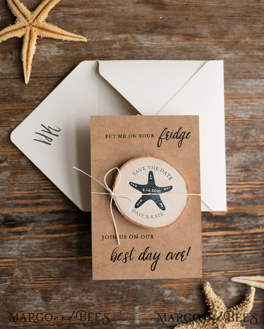 SAVE THE DATES beach travel magnets Personalised Beach Save the Date Magnets and Card, Travel  Wedding Save The Dates , Wedding Destination Save The Date Cards