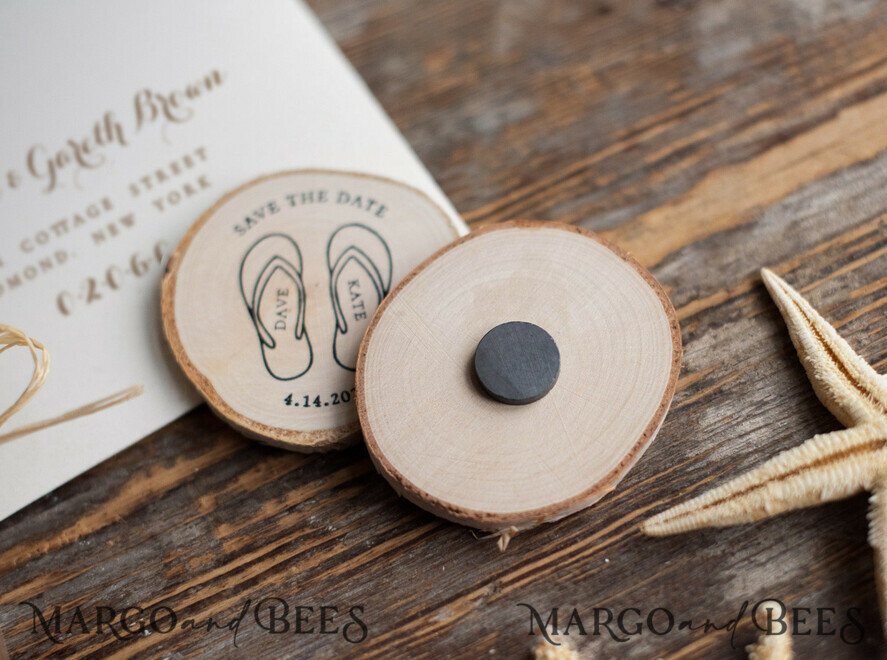 SAVE THE DATES beach travel magnets Personalised Beach Save the Date Magnets and Card, Travel  Rustic Wedding Save The Dates , Wedding Destination Save The Date Cards