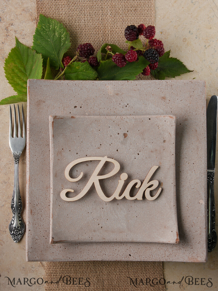 PLACE CARDS / TABLE CARDS Acrylic Gold Clear / Wood 3D Custom Wedding 3D Wood Place Cards, Rustic Name Wooden Escort Cards, Boho Laser Cut Name Cards, Laser Cut Guest Names Wedding Cards, Rustic Wedding Place Card  