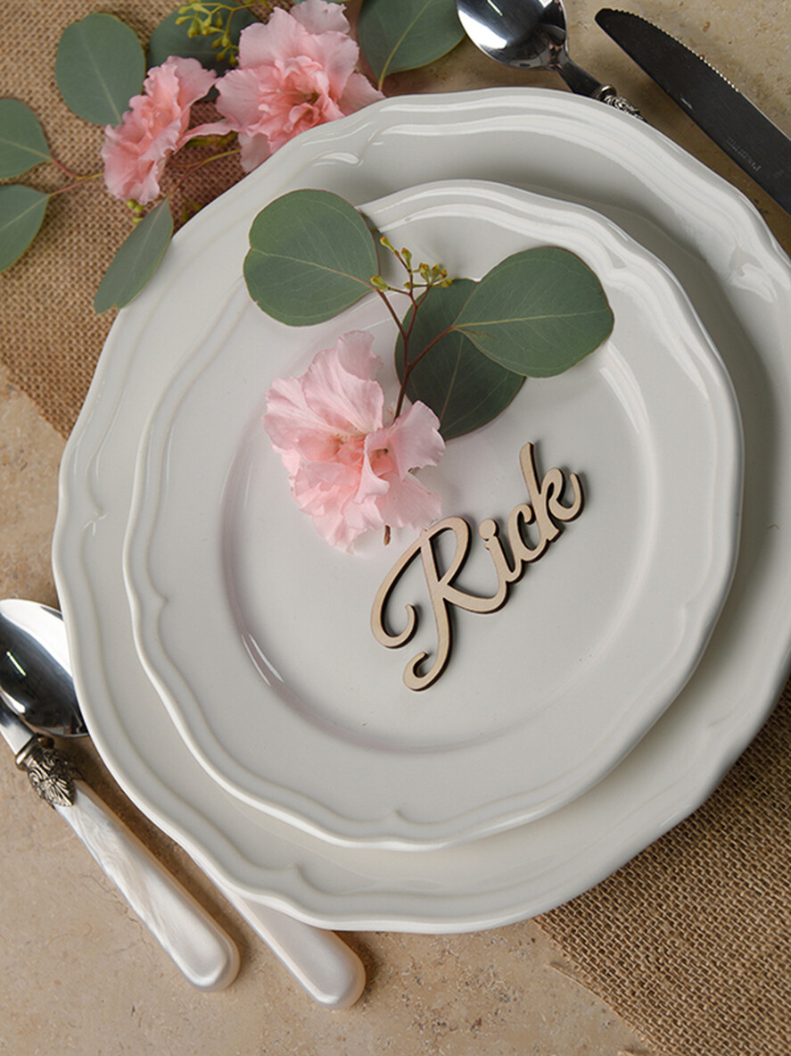 PLACE CARDS / TABLE CARDS Acrylic Gold Clear / Wood 3D Custom Wedding 3D Wood Place Cards with Stand, Rustic Name Wooden Escort Cards, Boho Laser Cut Name Cards, Guest Names Wedding Cards, Rustic Wedding Signage