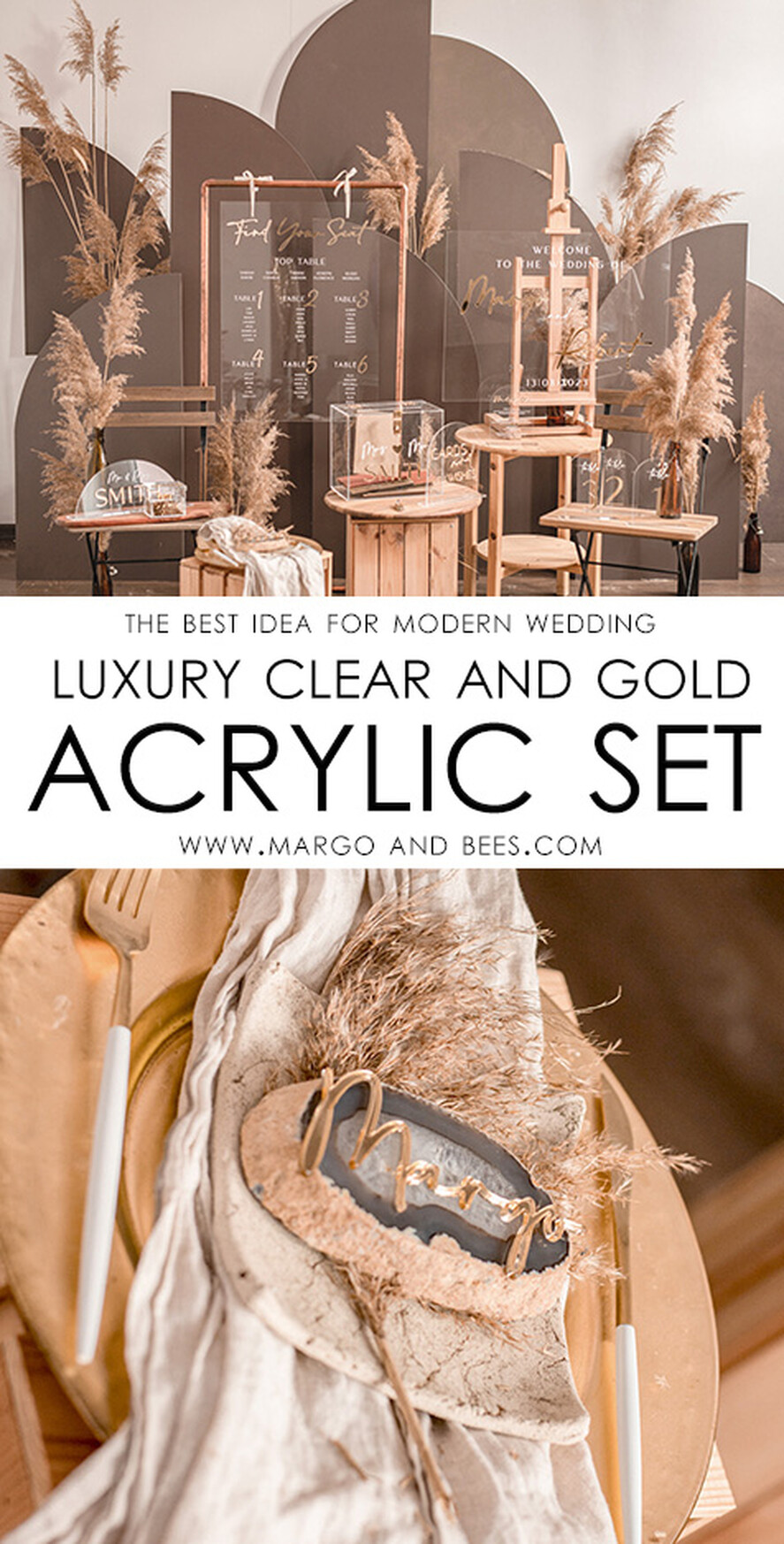 PLACE CARDS / TABLE CARDS Acrylic Gold Clear / Wood 3D Custom Elegant Gold Acrylic Place Card, Engraved Name Premium Luxury Seating Card, Gold Simple Elegant Names Guest Escort Cards, Place Cards For Wedding Guests
