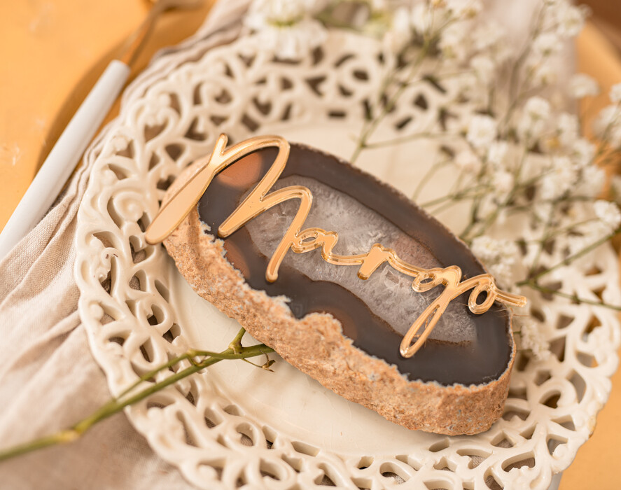 PLACE CARDS / TABLE CARDS Acrylic Gold Clear / Wood 3D Custom Elegant Gold Acrylic Place Card, Engraved Name Premium Luxury Seating Card, Gold Simple Elegant Names Guest Escort Cards, Place Cards For Wedding Guests